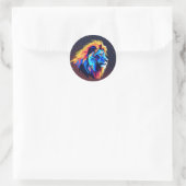 Stickers ronds Lion pour le style sauvage (Sac)