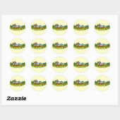 Stickers ronds Logo Farmaholic (Feuille)