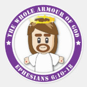 Stickers ronds LORD JESUS (Devant)