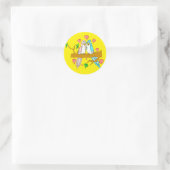 Stickers ronds Lovebird (Sac)