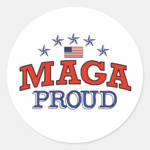 Stickers ronds MAGA Fiers