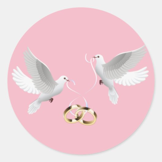 Stickers ronds mariages Doses (Devant)
