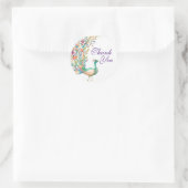 Stickers ronds Merci Peacock (Sac)