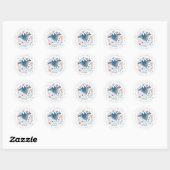 Stickers ronds mignons (Feuille)