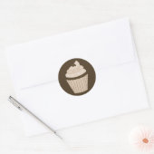 Stickers ronds Mocha Cupcake (Enveloppe)