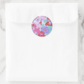 Stickers ronds Motifs Sakura japonais (Sac)
