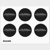 Stickers ronds - Noir (Feuille)