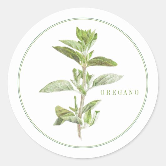 Stickers ronds OREGANO FRAIS (Devant)