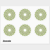 Stickers ronds OREGANO WREATING (Feuille)