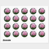 Stickers ronds Peony rose (Feuille)