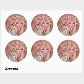 stickers ronds Philantha de Renee Lavoie (Feuille)