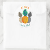 Stickers ronds Pineappy Motif Aloha (Sac)