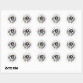 Stickers ronds pointeur allemand (Feuille)