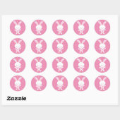 Stickers ronds Polka Dot Bunny (Feuille)