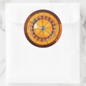 Stickers ronds Roulette Roulette Classique En Bois (Sac)