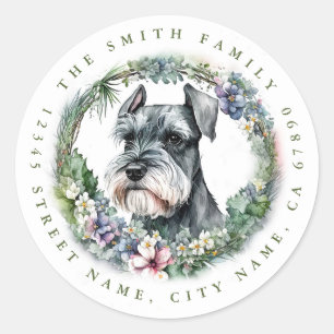 Stickers ronds Schnauzer
