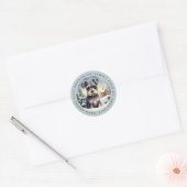 Stickers ronds Schnauzer miniatures (Enveloppe)