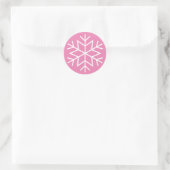 Stickers ronds Snowflake Papier Enveloppement de N (Sac)