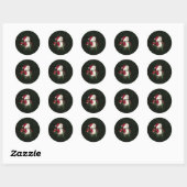 Stickers ronds Snowman (Feuille)