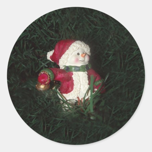 Stickers ronds Snowman (Devant)