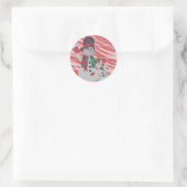 Stickers ronds Snowman (Sac)