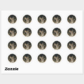 Stickers ronds souris (Feuille)