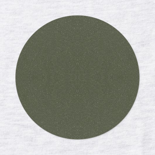 Stickers ronds texturés en vert mousse - Personnal (Design 1)