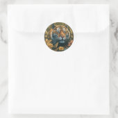 Stickers ronds Tiger Design Vibrant (Sac)
