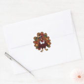 Stickers ronds Turquie Thanksgiving (Enveloppe)