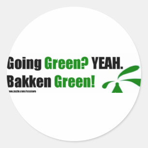 Stickers ronds verts de Bakken