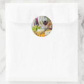 Stickers ronds Vins et Fromages (Sac)