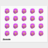 Stickers ronds violets pétuniens (Feuille)