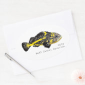 Stickers ronds Yellowstripe Rockfish 2024 - Classi (Enveloppe)