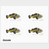 Stickers ronds Yellowstripe Rockfish 2024 - Classi (Feuille)