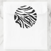 Stickers ronds Zebra Print (Sac)
