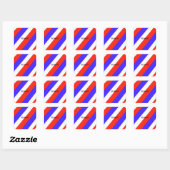 Stickers Rood wit en blauw (Vel)