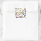 Stickers Rose aquarelle (Sac)