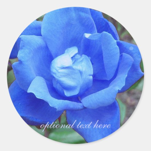 stickers Rose bleu (Devant)