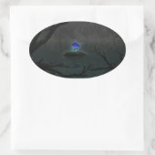 Stickers Rose bleu (Sac)