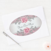 Stickers Rose Damask Rose Elegant (Enveloppe)