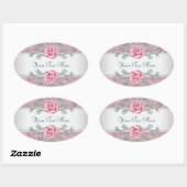 Stickers Rose Damask Rose Elegant (Feuille)