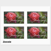 Stickers Rose de cacao chaud #2-2 pour un bon anni (Feuille)