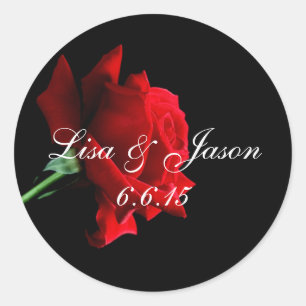 Stickers Rose de nom personnalisé