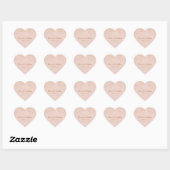Stickers rose Gold Wedding (Feuille)