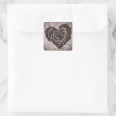 stickers rose goth heart (Sac)