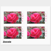 Stickers Rose Love Pink Romance (Feuille)