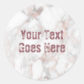 Stickers Rose Marbre blanc Or Modèle tendance (Devant)