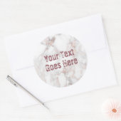 Stickers Rose Marbre blanc Or Modèle tendance (Enveloppe)