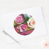 Stickers rose Mariage Enveloppe Sceau Modèle (Enveloppe)