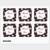 Stickers Rose Merci (Feuille)